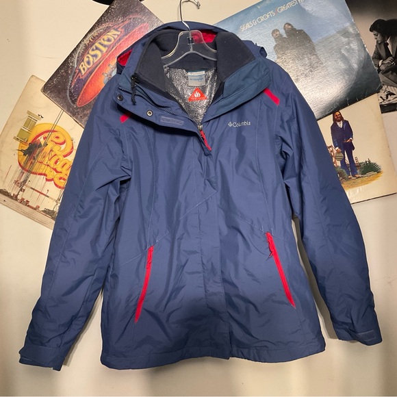 COLUMBIA WOMENS 3 in 1 ARCTIC II OMNI-HEAT WINTER JACKET SZ L - Picture 1 of 5